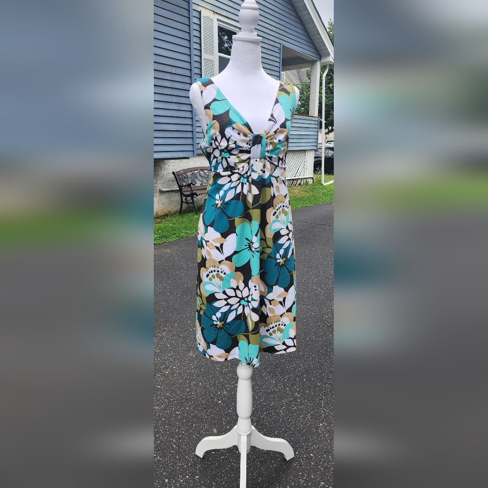Tommy Bahamas sleeveless, tropical floral dress size Medium